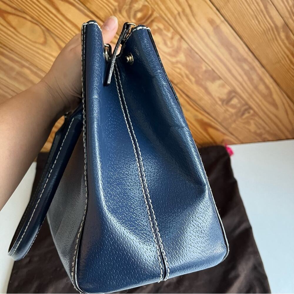 Kate Spade Blue Leather Wellesley Quinn Tote Bag - Picture 4 of 8